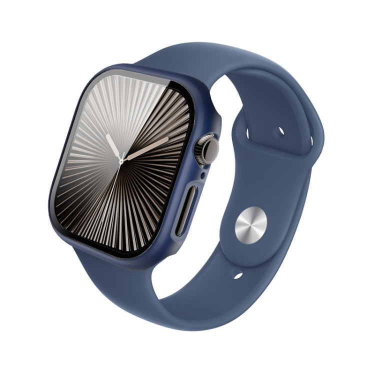 For Apple Watch Series 10 46mm imak Integrated Watch Case with Film(Blue)