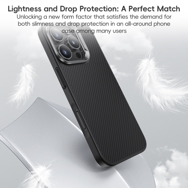 For iPhone 16 Benks MagSafe Kevlar Fiber Ultra-thin Shockproof Phone Case(Black)