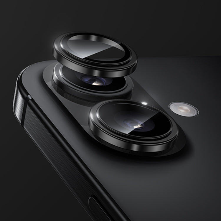 For iPhone 16 Plus Benks King Kong Series Corning Single Metal Lens Protective Film(Black)