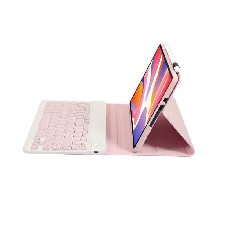 For Huawei MatePad SE 11 2024 AH21 Ultra-thin Detachable Bluetooth Keyboard Leather Tablet Case(Pink White) - Others Keyboard by PMC Jewellery | Online Shopping South Africa | PMC Jewellery | Buy Now Pay Later Mobicred
