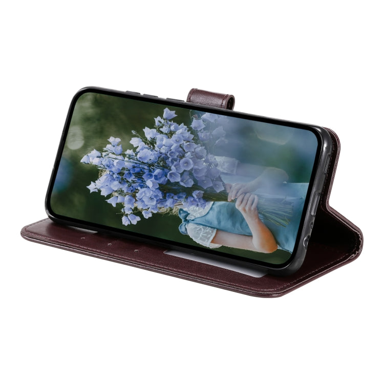 For Samsung Galaxy S25 Ultra 5G Totem Flower Embossed Leather Phone Case(Brown) - Galaxy S25 Ultra 5G Cases by PMC TechLife | Online Shopping South Africa | PMC TechLife | Buy Now Pay Later Mobicred