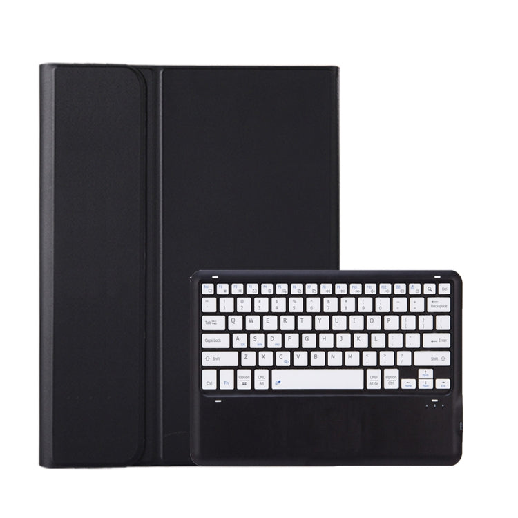 For Samsung Galaxy Tab S10 Ultra A910B Pen Slot Detachable Bluetooth Keyboard Leather Tablet Case(Black+White)