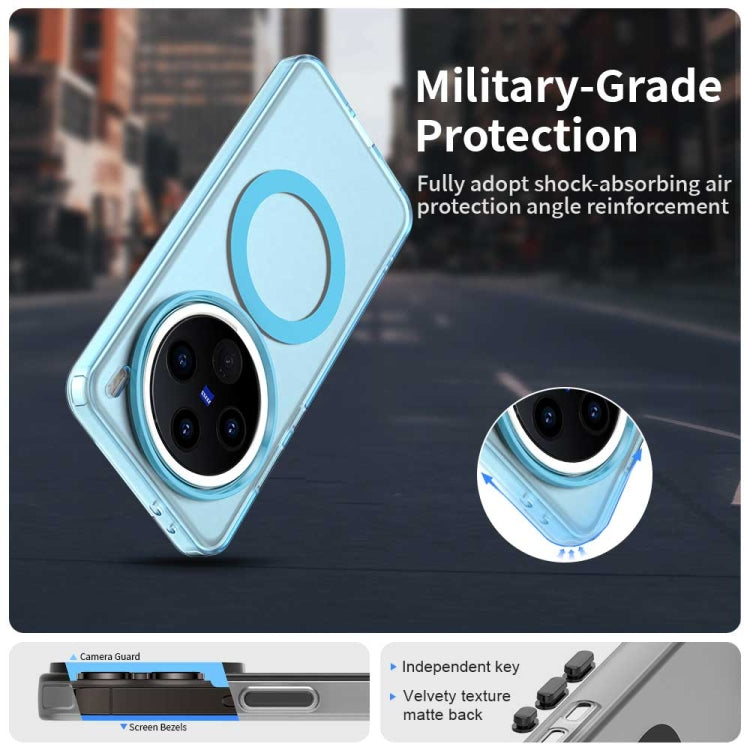 For vivo X200 Pro Candy Magsafe PC Hybrid TPU Phone Case(Blue)