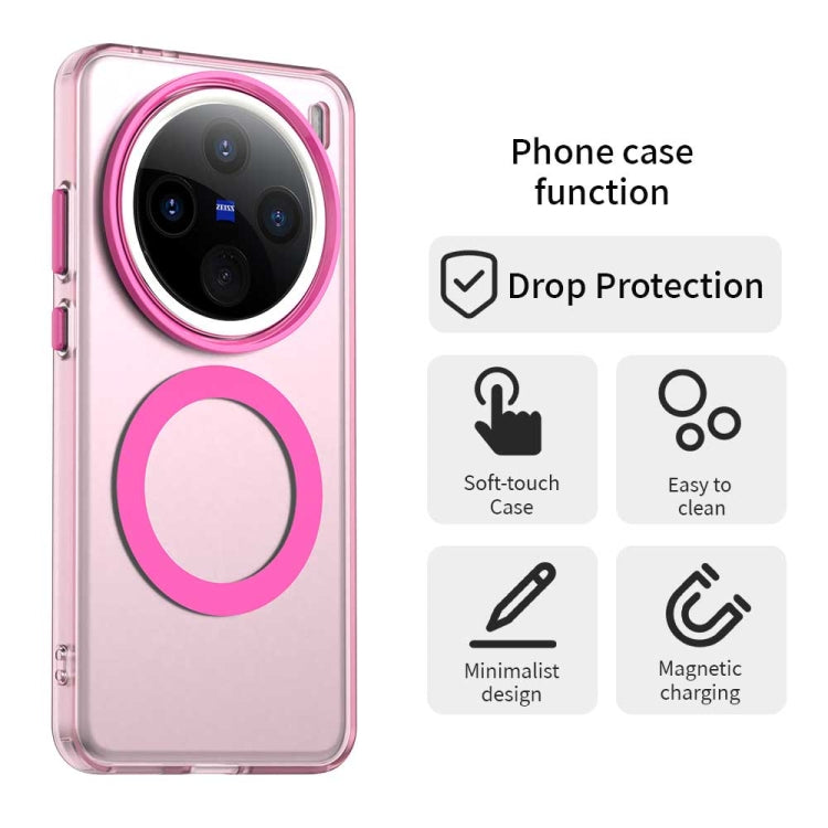 For vivo X200 Pro mini Candy Magsafe PC Hybrid TPU Phone Case(Red)