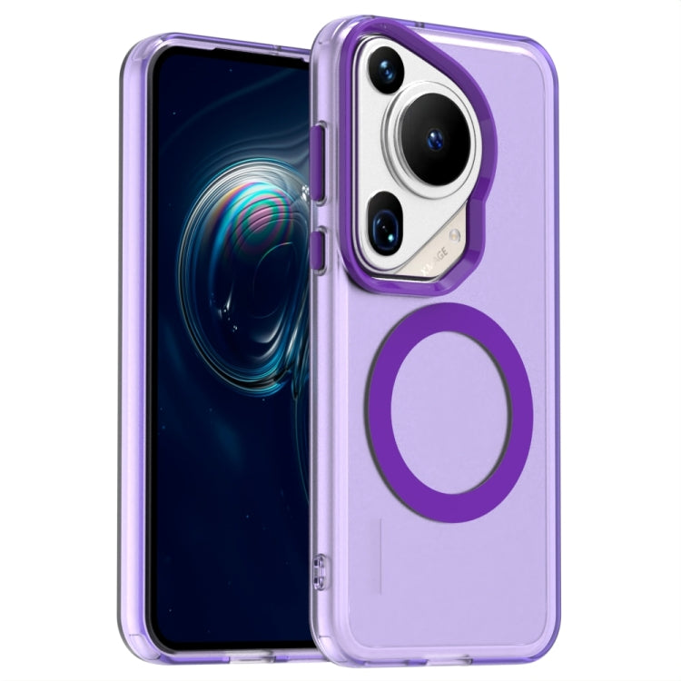For Huawei Pura 70 Ultra Candy Magsafe PC Hybrid TPU Phone Case(Purple)