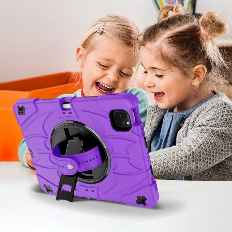 For iPad Pro 11 2022 / Air 10.9 2022 Bat Hand Grip Turntable Stand Tablet Case(Purple Black) - free shipping - PMC Jewellery - Order now!
