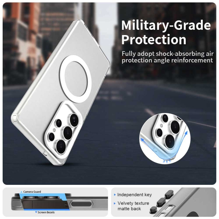 For Samsung Galaxy S25 Ultra 5G Candy Magsafe PC Hybrid TPU Phone Case(White)