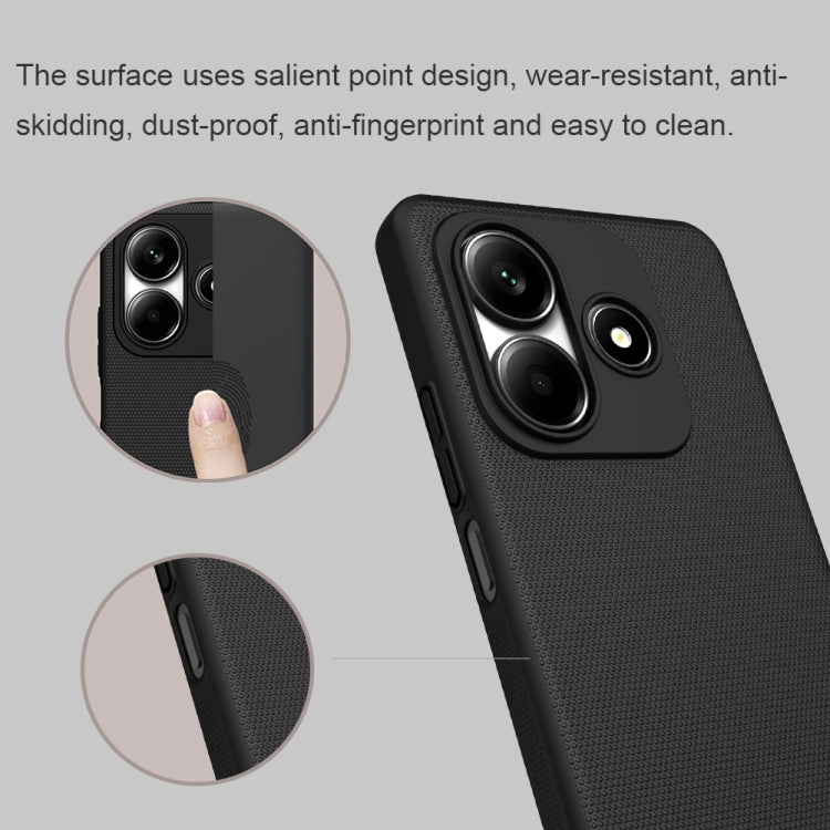 For Redmi Note 14 5G China NILLKIN Frosted PC Phone Case(Black) - Note 14 Cases by NILLKIN | Online Shopping South Africa | PMC Jewellery | Buy Now Pay Later Mobicred