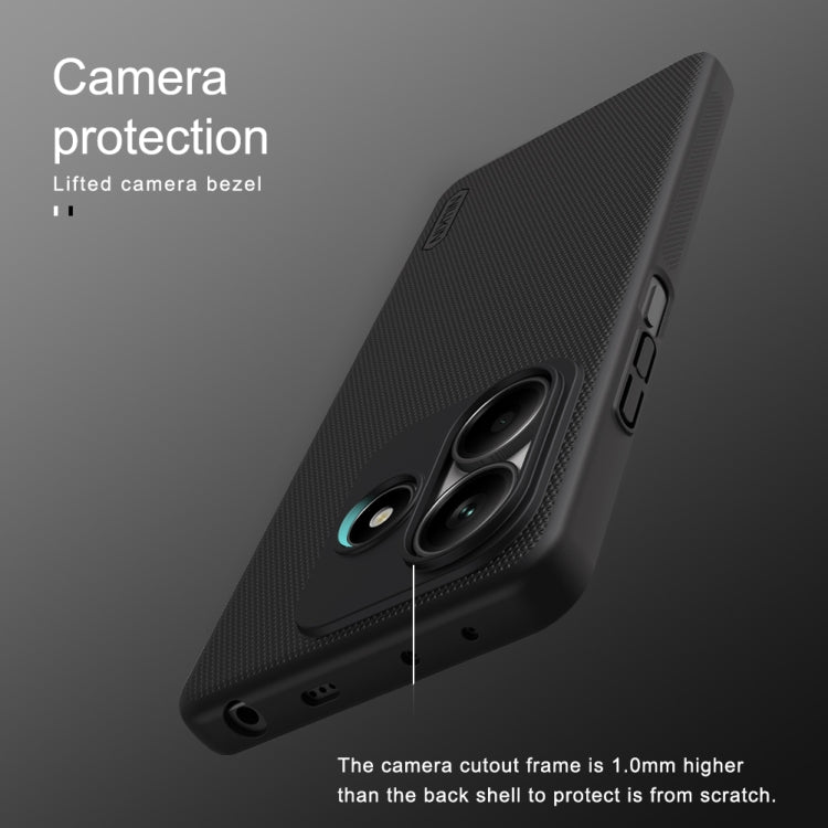 For Redmi Note 14 5G China NILLKIN Frosted PC Phone Case(Black) - Note 14 Cases by NILLKIN | Online Shopping South Africa | PMC Jewellery | Buy Now Pay Later Mobicred