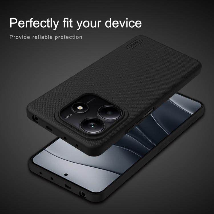 For Redmi Note 14 5G Global NILLKIN Frosted PC Phone Case(Black) - Note 14 Cases by NILLKIN | Online Shopping South Africa | PMC Jewellery | Buy Now Pay Later Mobicred