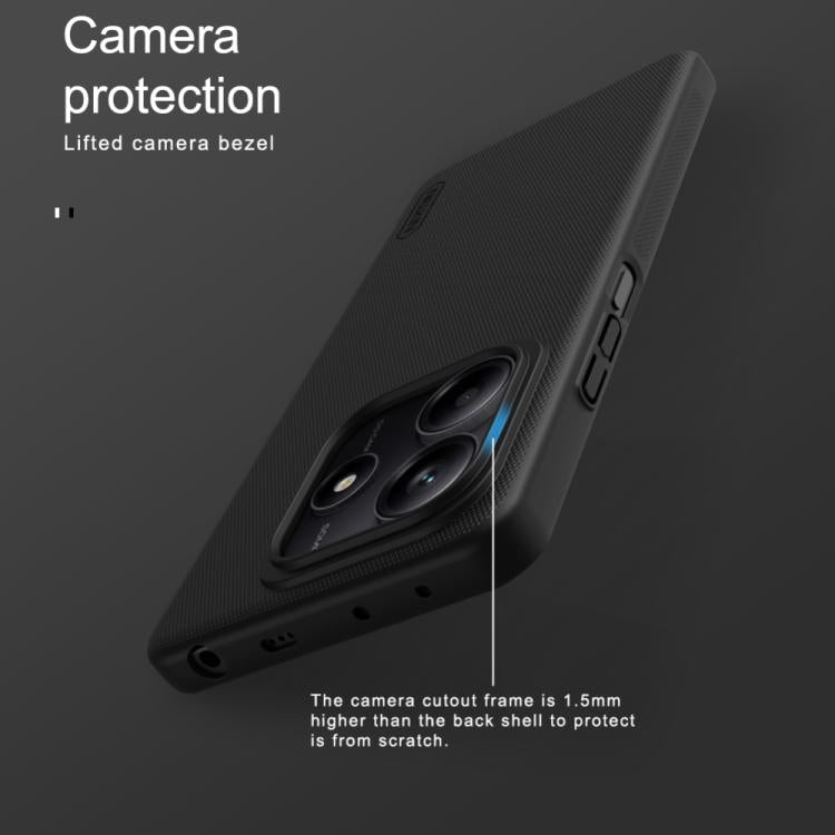 For Redmi Note 14 5G Global NILLKIN Frosted PC Phone Case(Black) - Note 14 Cases by NILLKIN | Online Shopping South Africa | PMC Jewellery | Buy Now Pay Later Mobicred