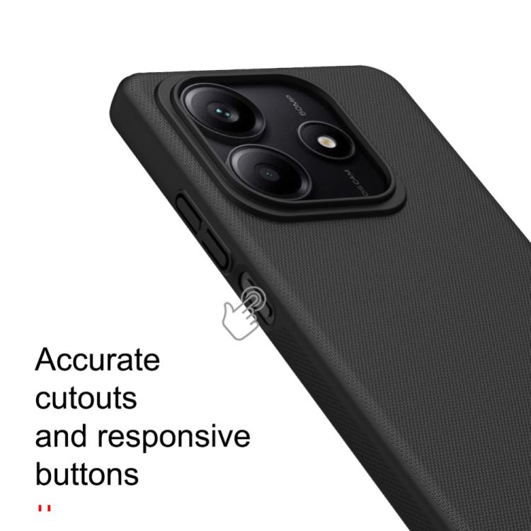 For Redmi Note 14 5G Global NILLKIN Frosted PC Phone Case(Black) - Note 14 Cases by NILLKIN | Online Shopping South Africa | PMC Jewellery | Buy Now Pay Later Mobicred