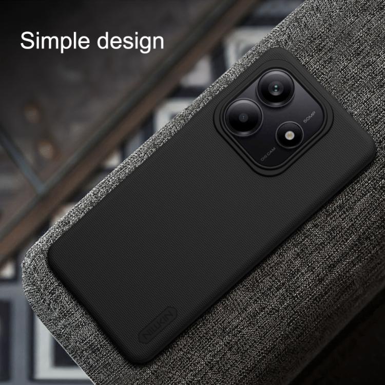 For Redmi Note 14 5G Global NILLKIN Frosted PC Phone Case(Black) - Note 14 Cases by NILLKIN | Online Shopping South Africa | PMC Jewellery | Buy Now Pay Later Mobicred