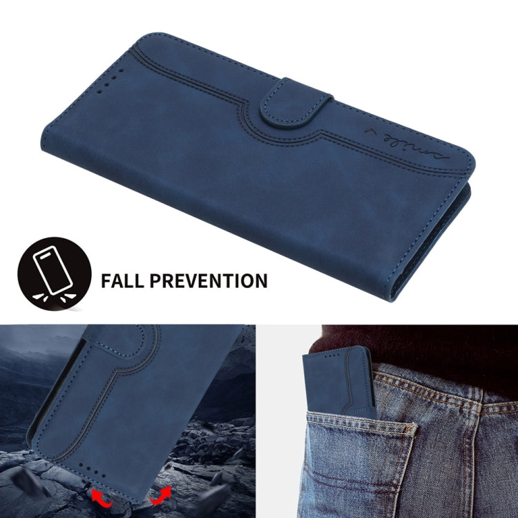 For Samsung Galaxy S25 5G Heart Pattern Skin Feel Leather Phone Case(Royal Blue) - Galaxy S25 5G Cases by PMC Jewellery | Online Shopping South Africa | PMC Jewellery | Buy Now Pay Later Mobicred