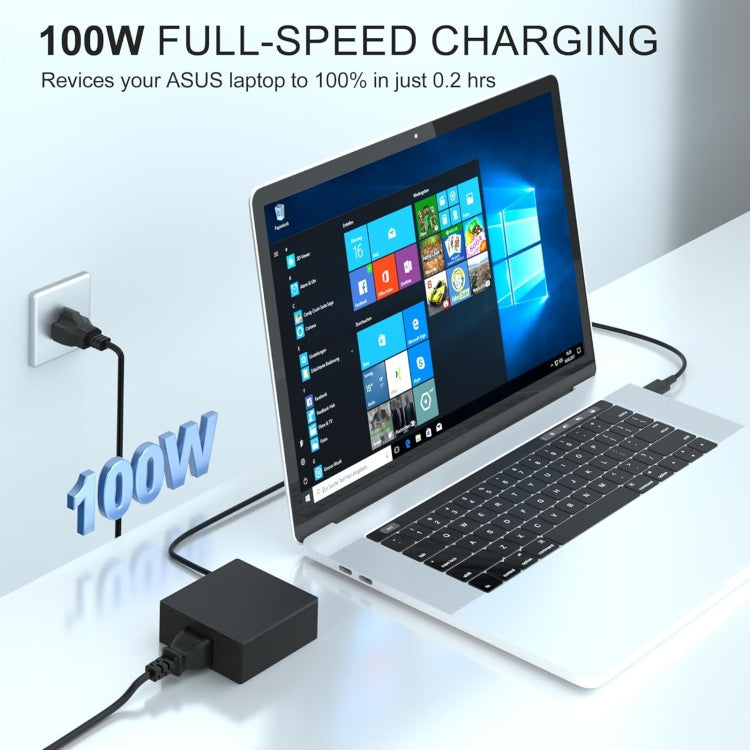 100W 20V 5A USB Type-C Plug Laptop Notebook Power Adapter For ASUS, Plug:AU Plug