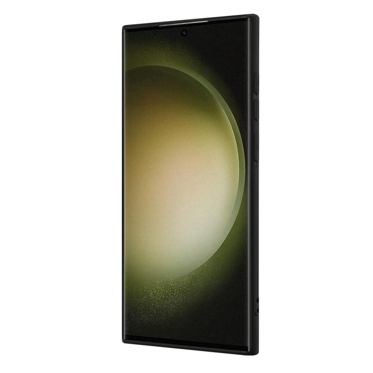 For Samsung Galaxy S25 Ultra 5G Matte Ring Holder TPU Phone Case(Black)