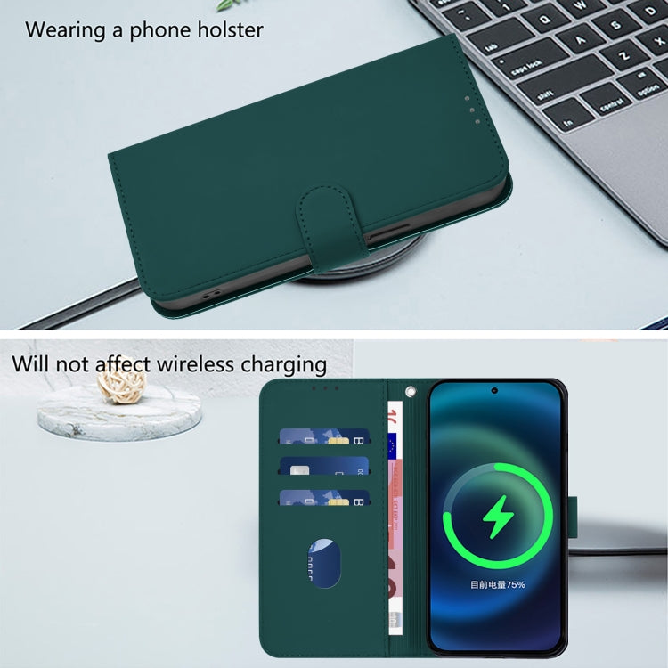 For Ulefone Note 18 Ultra Skin Feel Solid Color Leather Phone Case with Lanyard(Dark Green) - Ulefone Cases by PMC Jewellery | Online Shopping South Africa | PMC Jewellery | Buy Now Pay Later Mobicred