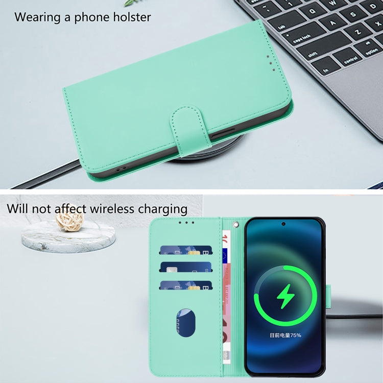 For Ulefone Note 18 Ultra Skin Feel Solid Color Leather Phone Case with Lanyard(Mint Green) - Ulefone Cases by PMC Jewellery | Online Shopping South Africa | PMC Jewellery | Buy Now Pay Later Mobicred