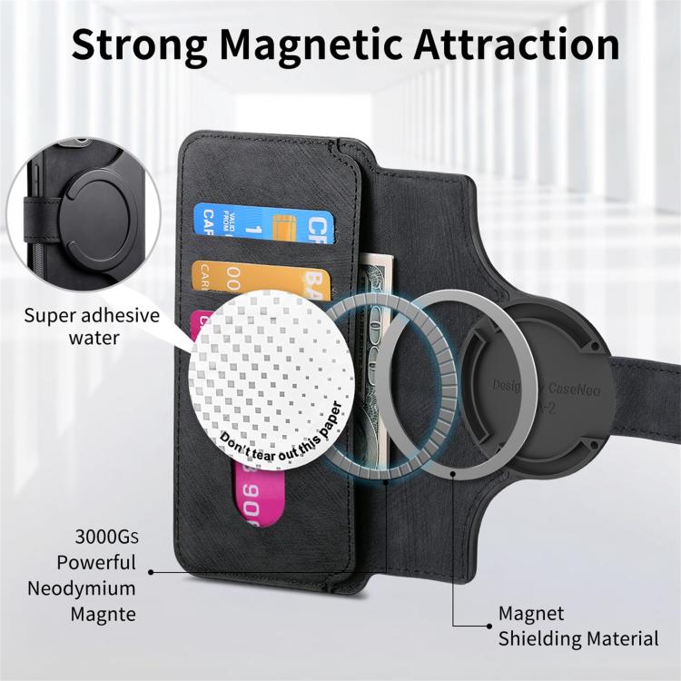 For Honor 400 Pro Global 160.8mm CaseNeo MagSafe RFID Anti-theft Retro Leather Phone Case(Black)