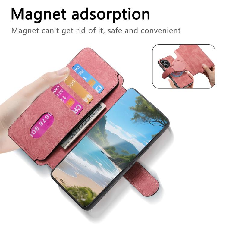 For Honor 400 Pro Global 160.8mm CaseNeo MagSafe RFID Anti-theft Retro Leather Phone Case(Pink) - free shipping - PMC TechLife - Order now!