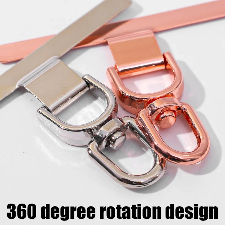 360 Degree Rotation T-shape Metal Mobile Phone Lanyard Fixing Gasket(Gold)