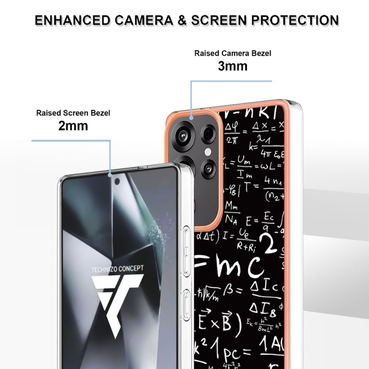 For Samsung Galaxy S25 Ultra 5G Electroplating Marble Dual-side IMD Phone Case(Equation) - Galaxy S25 Ultra 5G Cases by PMC Jewellery | Online Shopping South Africa | PMC Jewellery | Buy Now Pay Later Mobicred