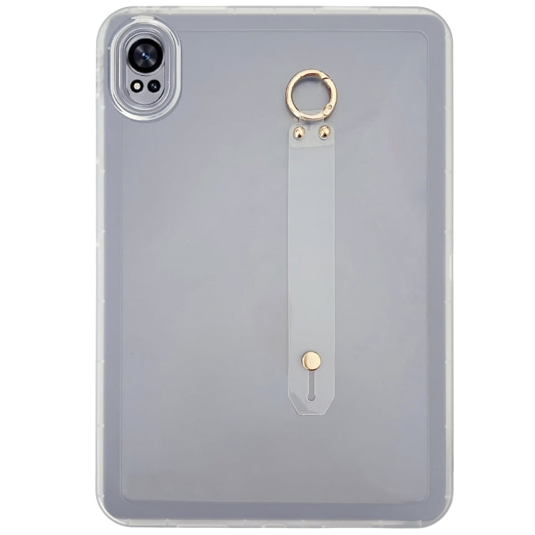 For Huawei MatePad Air 2024 Wristband Holder PC Hybrid TPU Soft Tablet Case(Transparent)