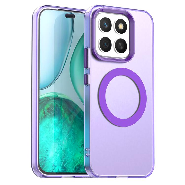 For Honor X8c 4G Candy Magsafe PC Hybrid TPU Phone Case(Purple)