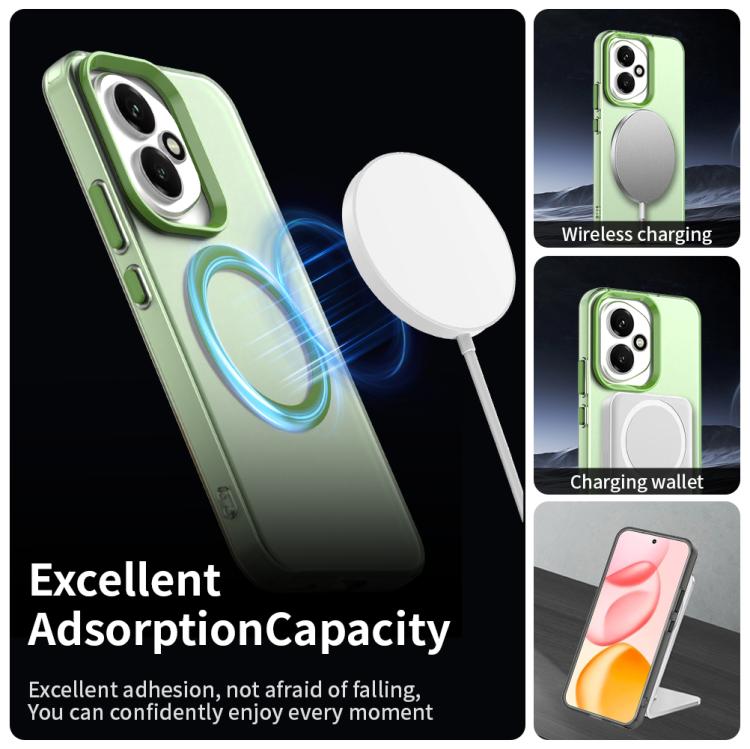 For Honor 400 Global 156.5mm Candy Magsafe PC Hybrid TPU Phone Case(Green)