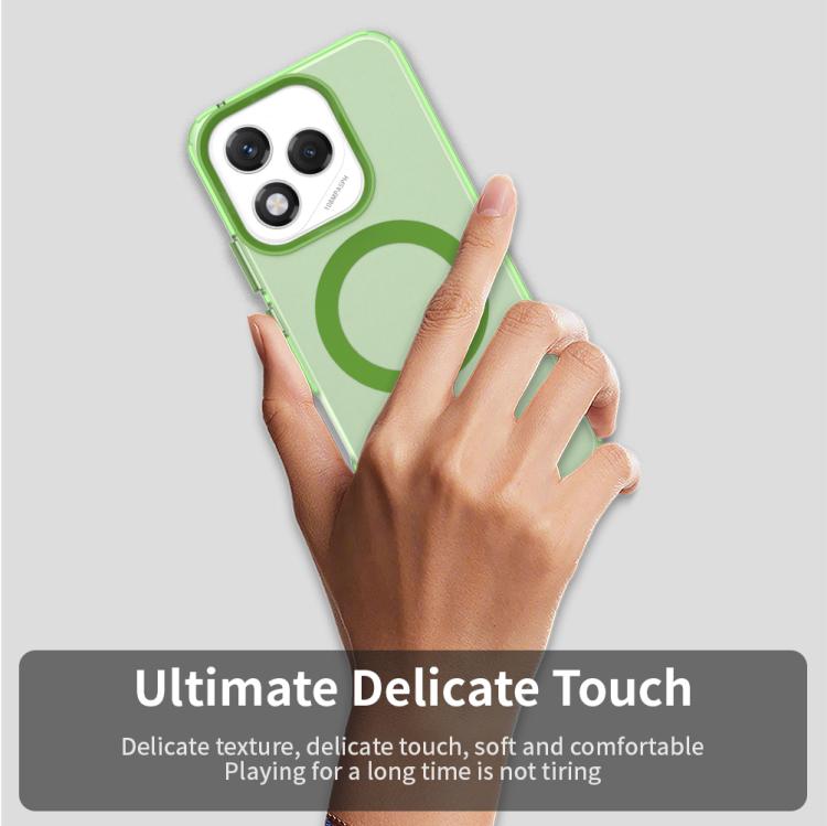 For Honor 400 Lite Global Candy Magsafe PC Hybrid TPU Phone Case(Green)