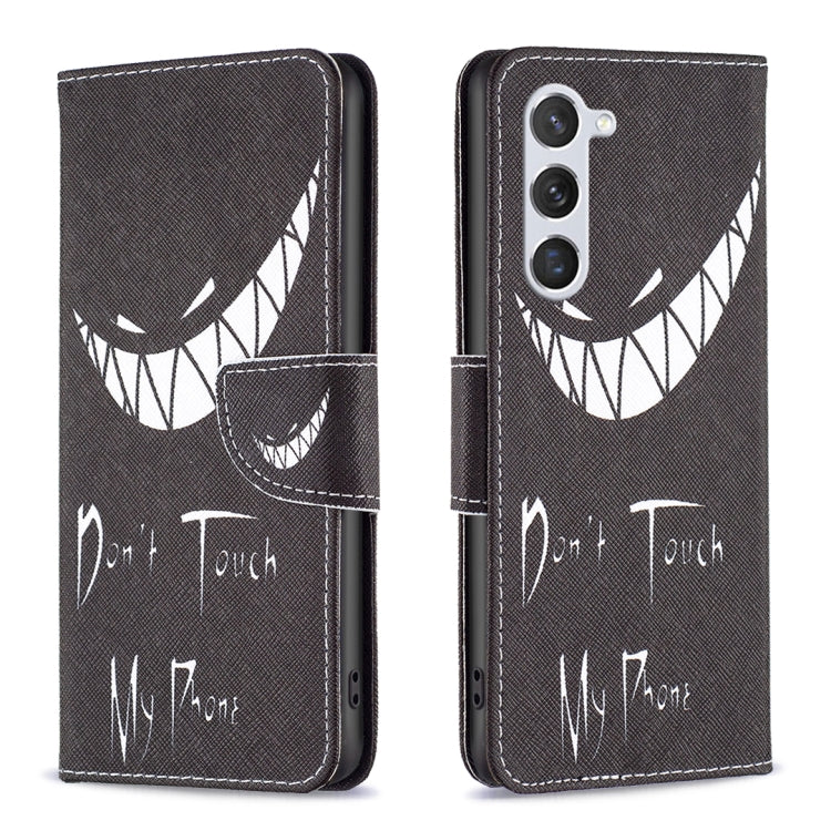 For Samsung Galaxy S25 5G Colored Drawing Pattern Leather Phone Case(Smirk)