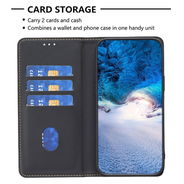 For Samsung Galaxy S25 Ultra 5G Magnetic Leather Phone Case(Black)