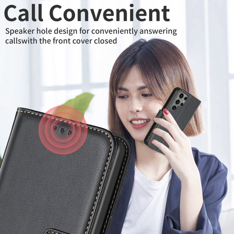 For Samsung Galaxy S25 Ultra 5G Magnetic Buckle Leather Phone Case(Black) - free shipping - PMC Jewellery - Order now!