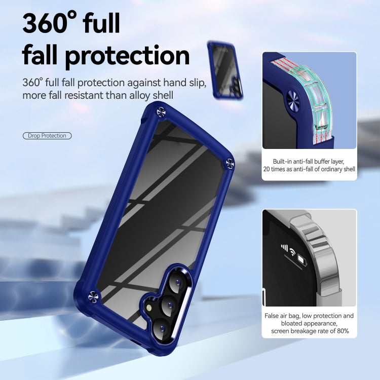 For Samsung Galaxy S25 5G TPU + PC Lens Protection Phone Case(Blue)