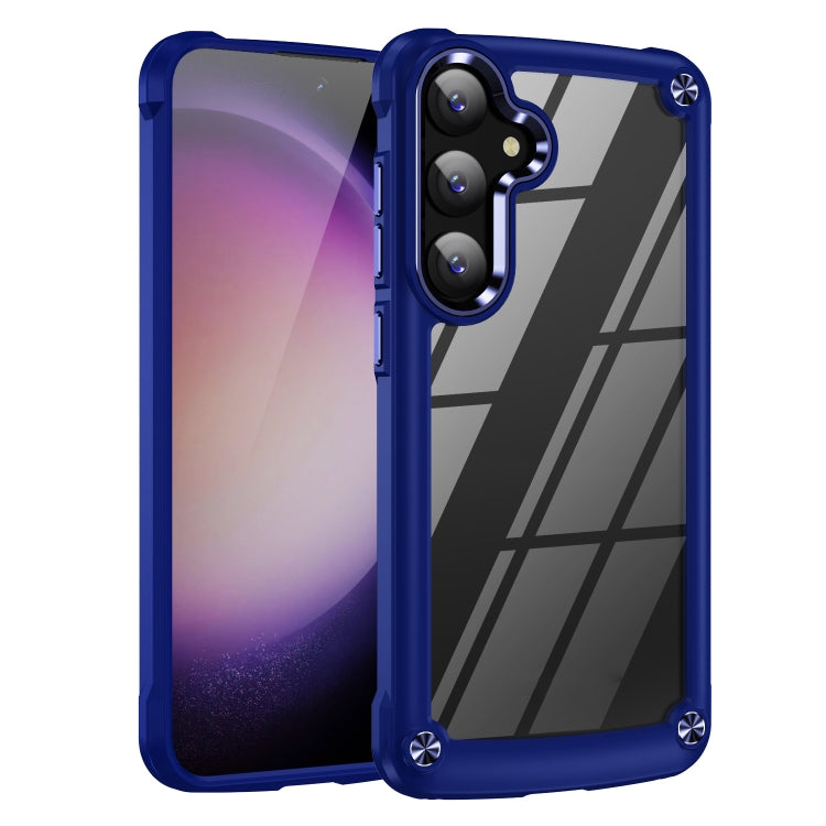 For Samsung Galaxy S25+ 5G TPU + PC Lens Protection Phone Case(Blue)