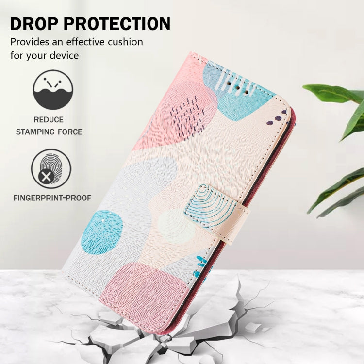 For iPhone 16e Art Colored Drawing Pattern Leather Phone Case(Graffiti puzzle) - free shipping - PMC TechLife - Order now!