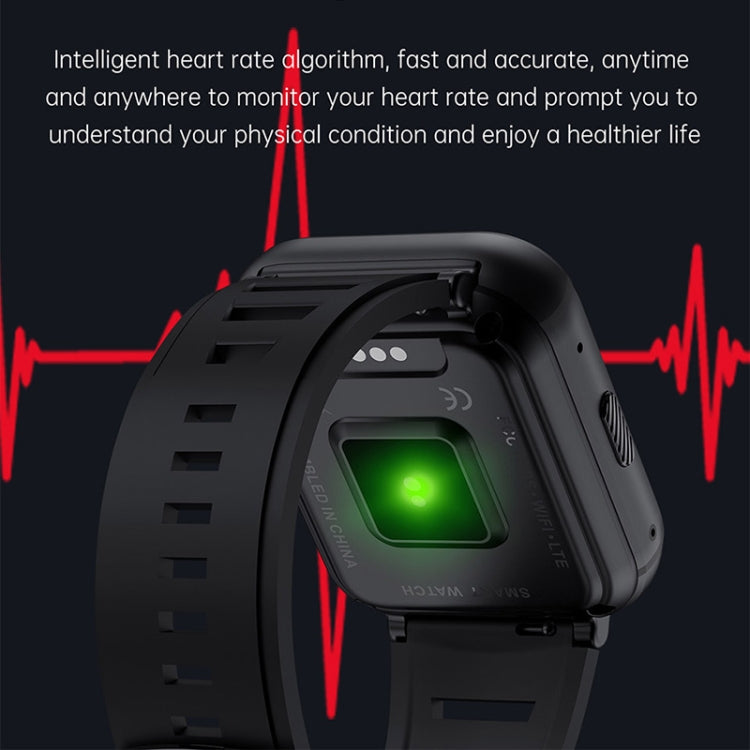 UNIWA DM66 4G Calling Smart Watch, 4GB+64GB, 1.99 inch IPS Screen Android 9.0 Support WiFi GPS(Black) - free shipping - PMC Jewellery - Order now!