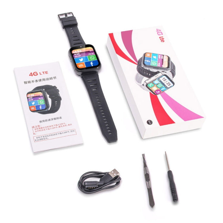 UNIWA DM66 4G Calling Smart Watch, 4GB+64GB, 1.99 inch IPS Screen Android 9.0 Support WiFi GPS(Black) - free shipping - PMC Jewellery - Order now!