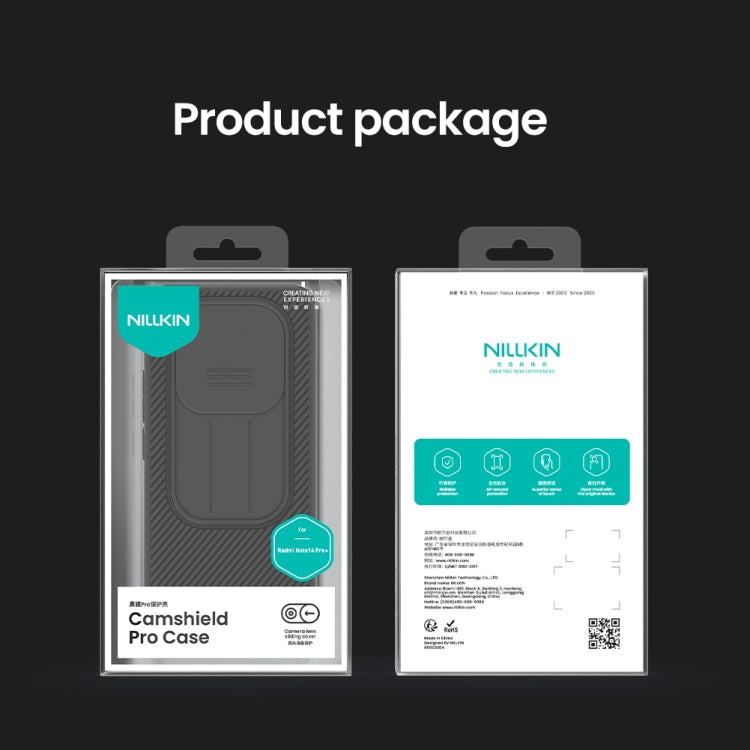 For Redmi Note 14 Pro+ 5G NILLKIN CamShield Pro PC Phone Case(Green)