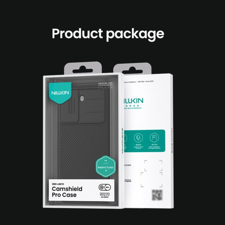 For Redmi Turbo 4 NILLKIN CamShield Pro PC Phone Case(Black) - free shipping - PMC Jewellery - Order now!
