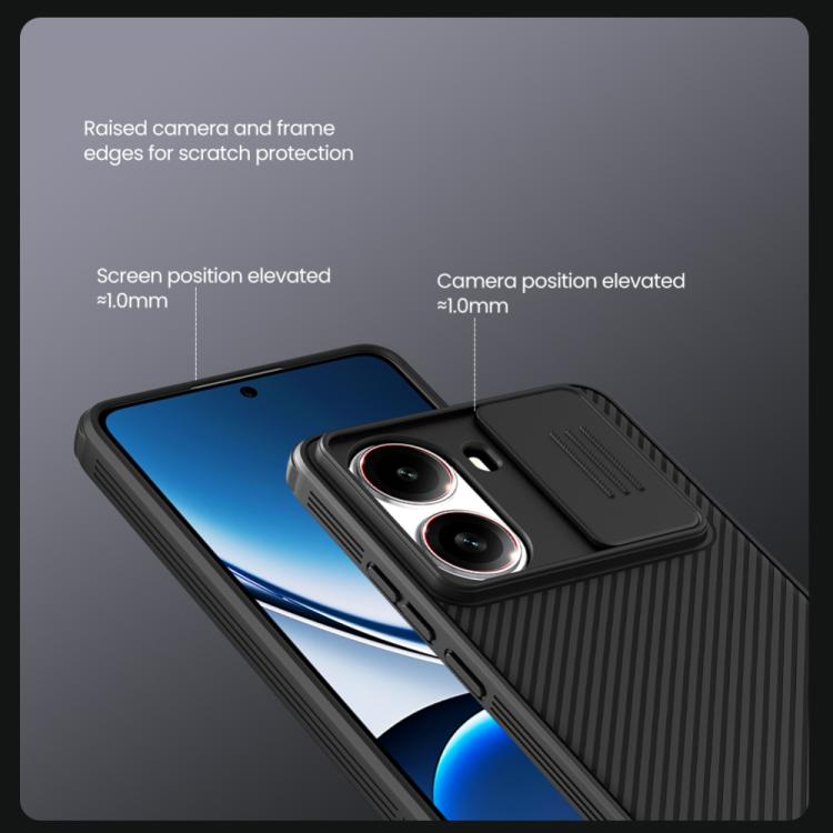 For Redmi Turbo 4 NILLKIN CamShield Pro PC Phone Case(Black) - free shipping - PMC Jewellery - Order now!