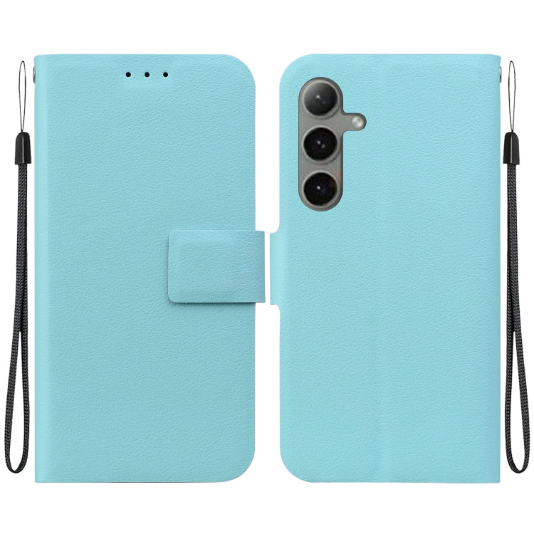 For Samsung Galaxy S25+ 5G Ultra-thin Voltage Magnetic Buckle Leather Phone Case(Green)