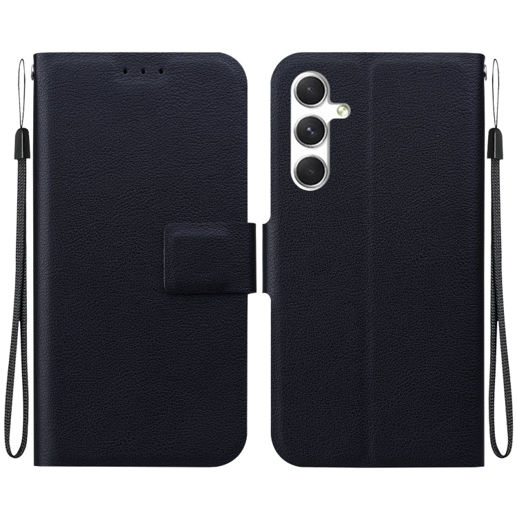 For Samsung Galaxy S25 5G Ultra-thin Voltage Magnetic Buckle Leather Phone Case(Black)