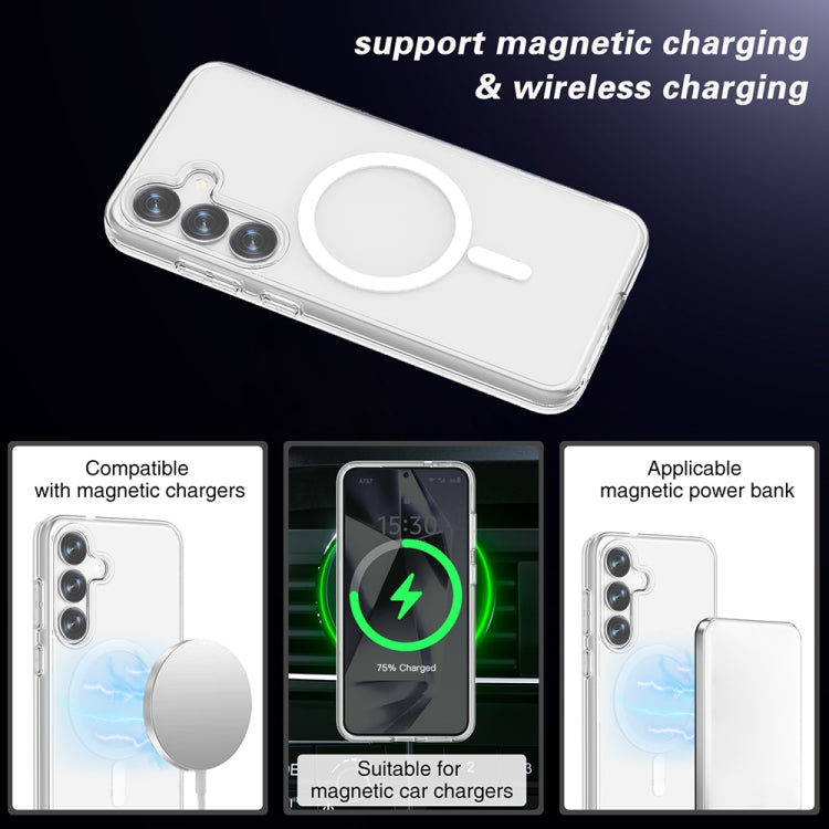 For Samsung Galaxy S25 5G Terminator MagSafe Magnetic Phone Case(Transparent) - Galaxy S25 5G Cases by PMC Jewellery | Online Shopping South Africa | PMC Jewellery | Buy Now Pay Later Mobicred