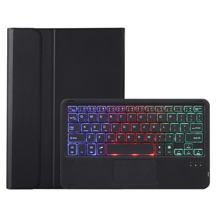 For vivo Pad Air / iQOO Pad 11.5 AV13-AS TPU Ultra-thin Detachable Backlight Bluetooth Keyboard Leather Case with Touchpad(Black)