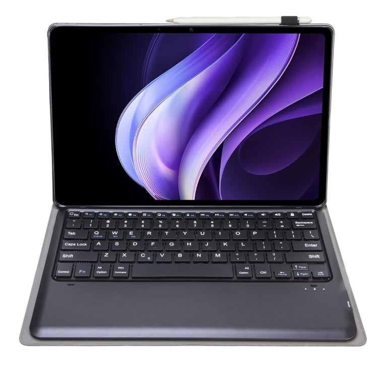 For vivo Pad3 12.1 inch AV10 TPU Ultra-thin Detachable Bluetooth Keyboard Leather Case(Black)