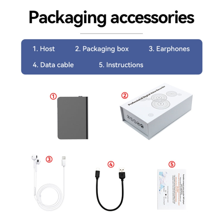 Q61A Ultra-thin HD Noise Reduction Voice Recording Pen Support APP Control, Memory:32GB(Black) - Recording Pen by PMC TechLife | Online Shopping South Africa | PMC TechLife | Buy Now Pay Later Mobicred