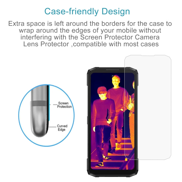For Doogee Fire 6 Power 10pcs 3D 0.3mm Fine Hole High Aluminum Tempered Glass Film