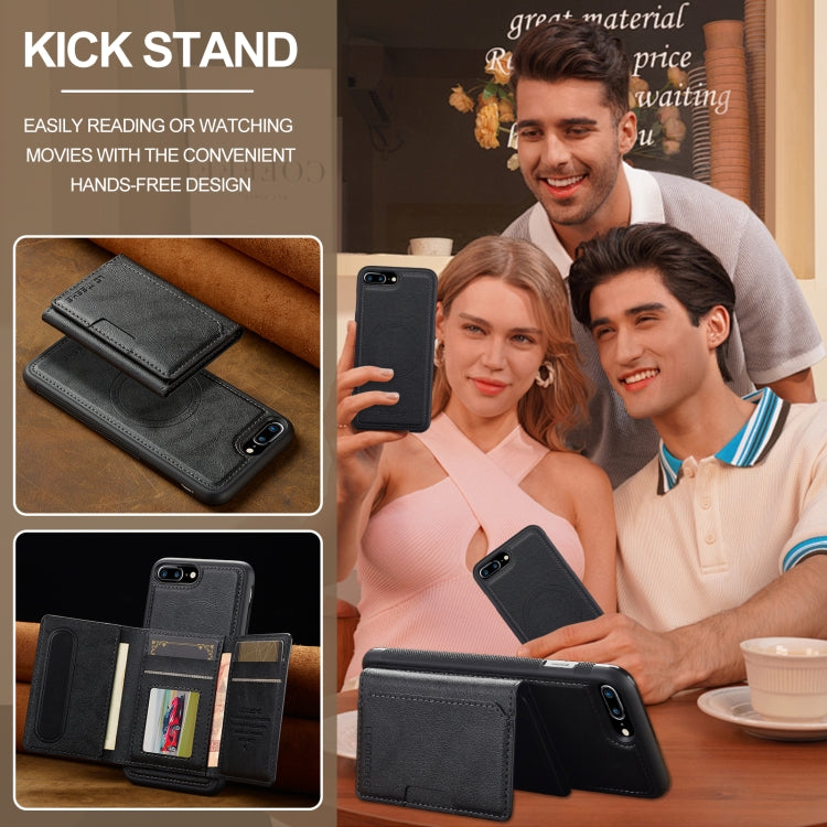 For iPhone 16e LC.IMEEKE L5 Series Detachable RFID Card Bag Magsafe Phone Case(Black) - iPhone 16e Cases by LC.IMEEKE | Online Shopping South Africa | PMC TechLife | Buy Now Pay Later Mobicred