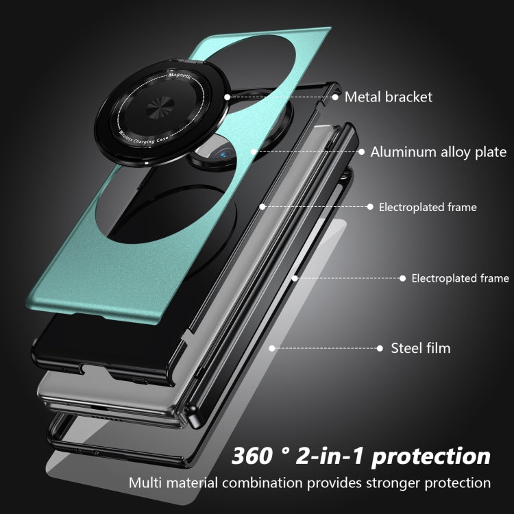 For Huawei Mate X5 Gold Medal Rotating Folding Series Ring Holder Phone Case(Royal Blue) - Huawei Cases by PMC TechLife | Online Shopping South Africa | PMC TechLife | Buy Now Pay Later Mobicred